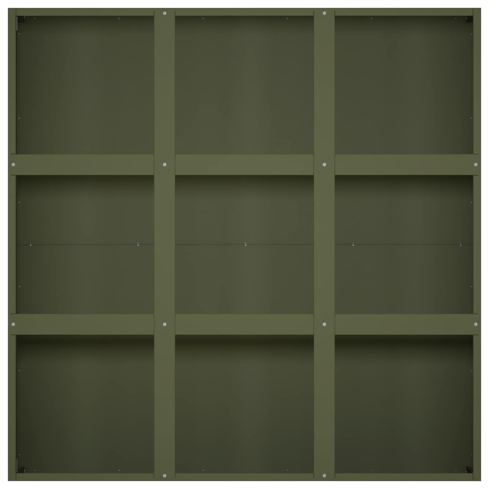 Plantenbak Olijfgroen 100 x 100 x 50 cm Koudgewalst staal