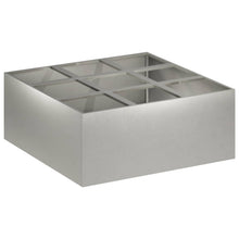 Plantenbak zilver 100 x 100 x 50 cm Roestvrij staal