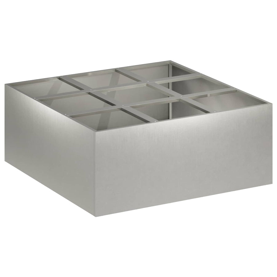 Plantenbak zilver 100 x 100 x 50 cm Roestvrij staal