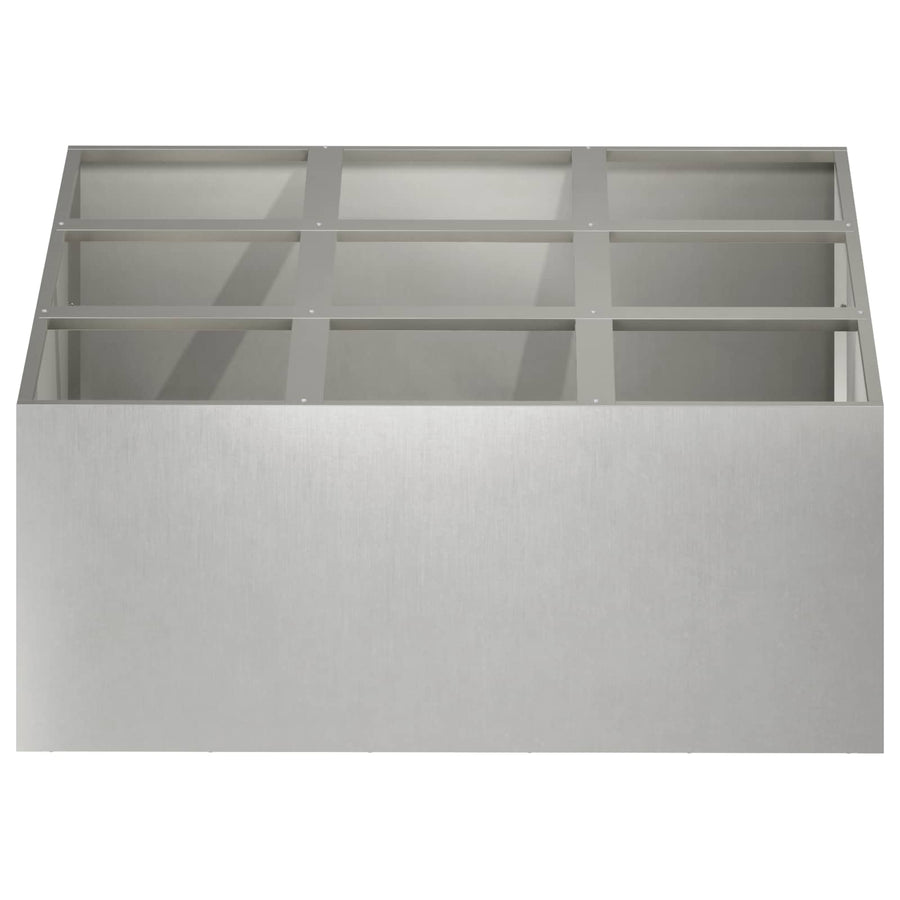 Plantenbak zilver 100 x 100 x 50 cm Roestvrij staal