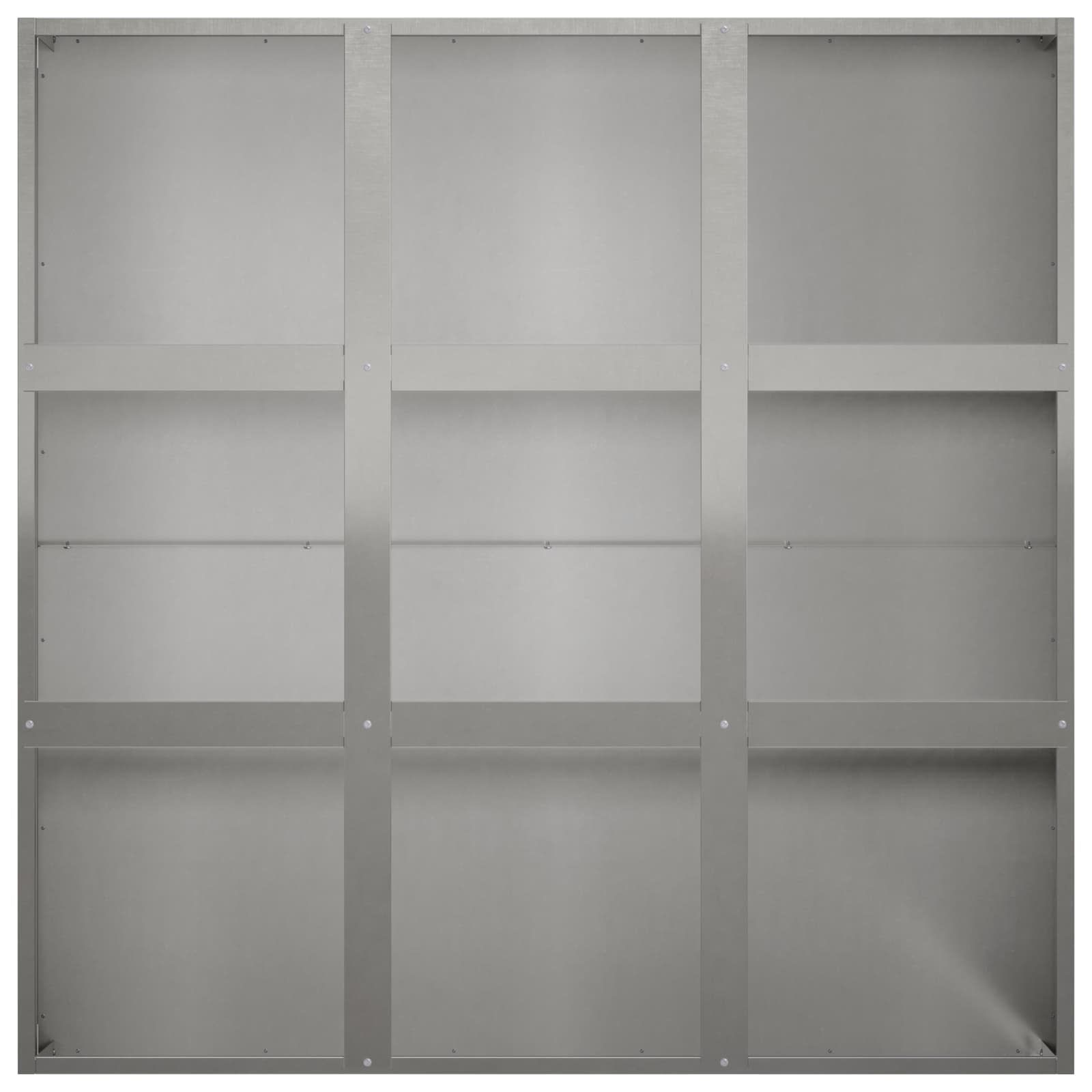 Plantenbak zilver 100 x 100 x 50 cm Roestvrij staal