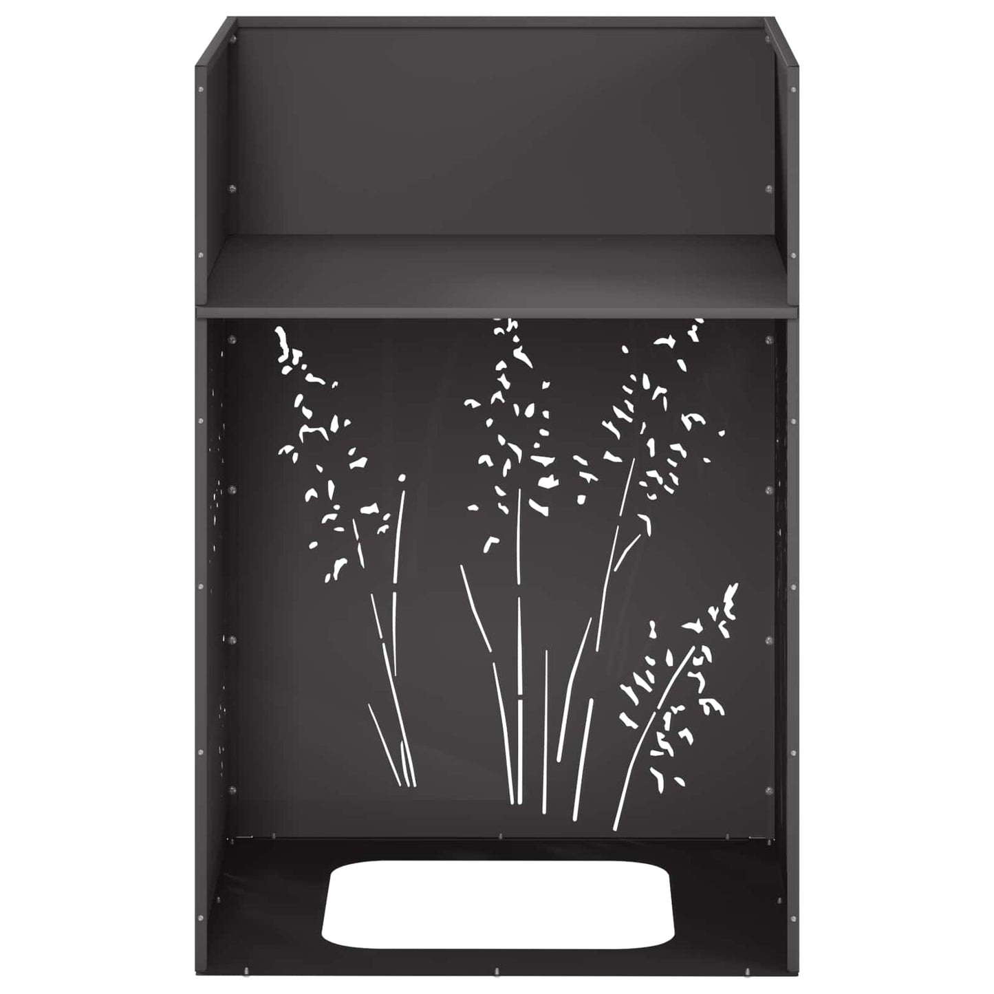 Plantenbak 2 st Zwart 50 x 50 x 75 cm Koudgewalst staal