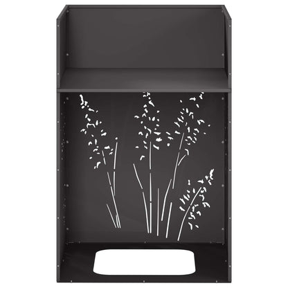 Plantenbak 2 st Zwart 50 x 50 x 75 cm Koudgewalst staal