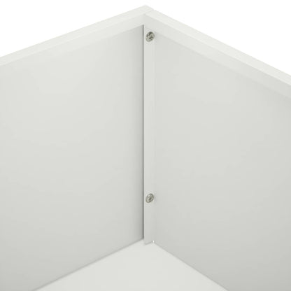 Plantenbak Wit 50 x 50 x 75 cm Koudgewalst staal