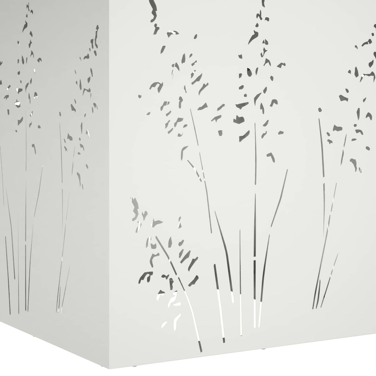 Plantenbak Wit 50 x 50 x 75 cm Koudgewalst staal