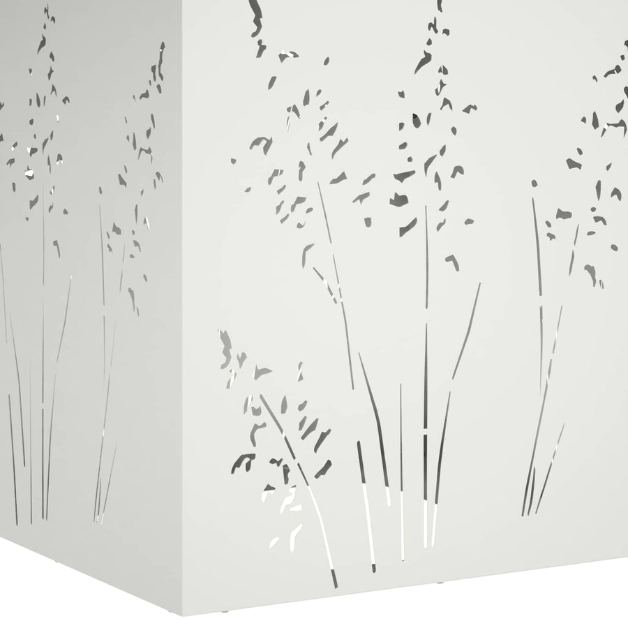 Plantenbak Wit 50 x 50 x 75 cm Koudgewalst staal