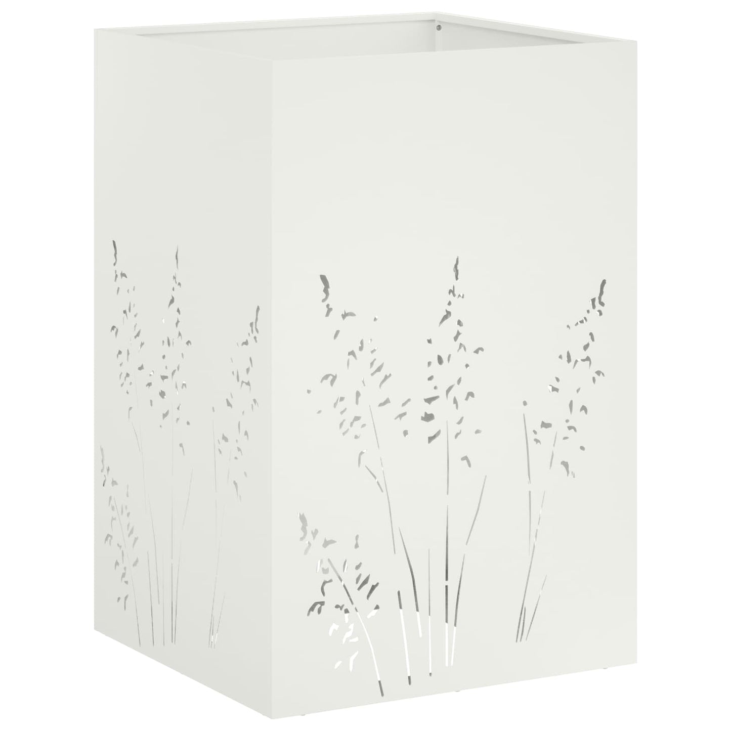 Plantenbak Wit 50 x 50 x 75 cm Koudgewalst staal