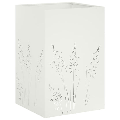 Plantenbak Wit 50 x 50 x 75 cm Koudgewalst staal