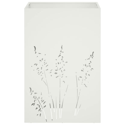 Plantenbak Wit 50 x 50 x 75 cm Koudgewalst staal