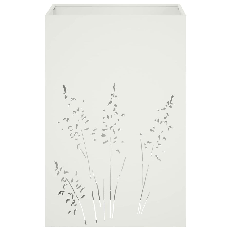Plantenbak Wit 50 x 50 x 75 cm Koudgewalst staal