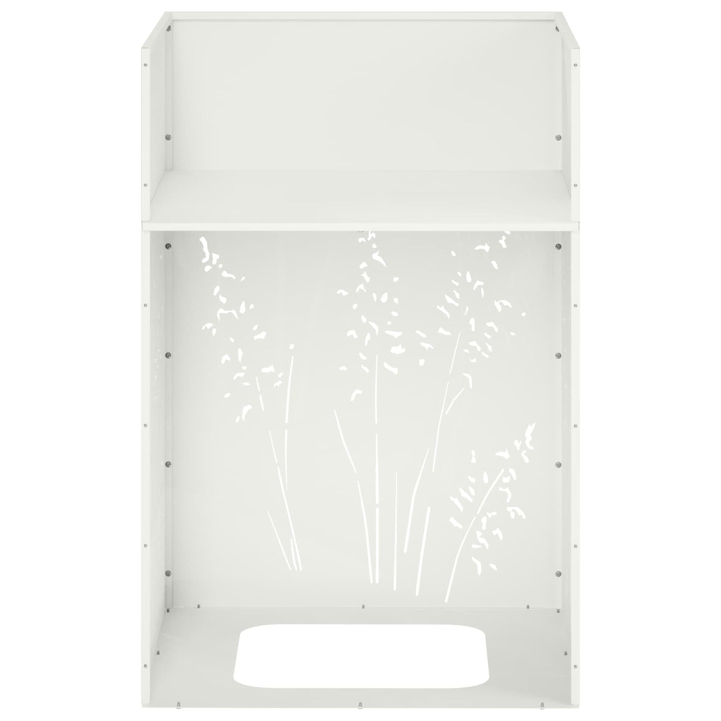 Plantenbak Wit 50 x 50 x 75 cm Koudgewalst staal