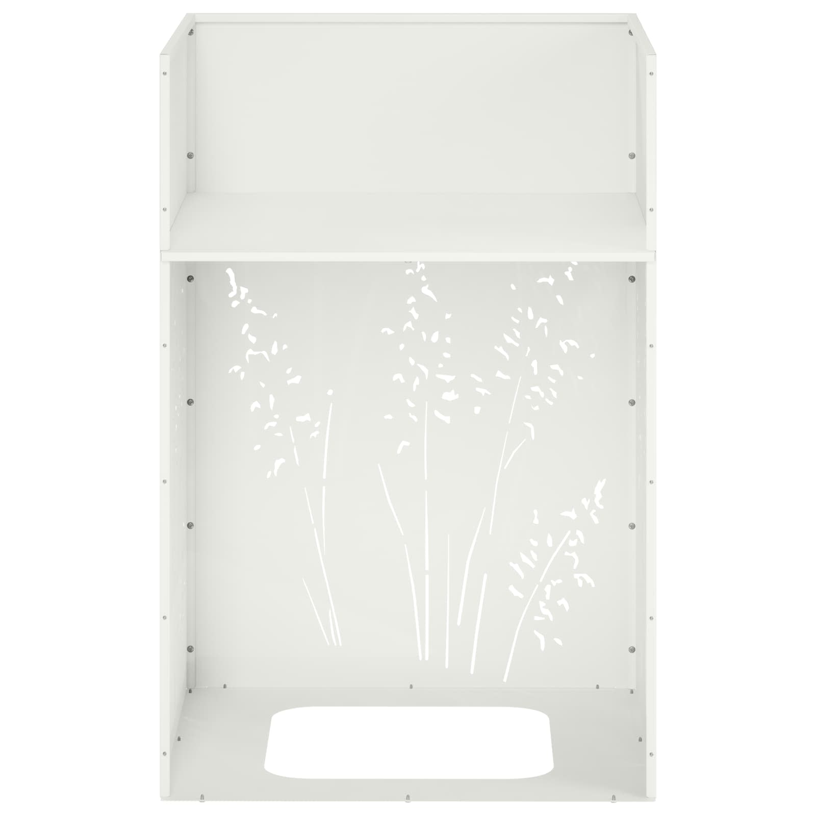 Plantenbak Wit 50 x 50 x 75 cm Koudgewalst staal