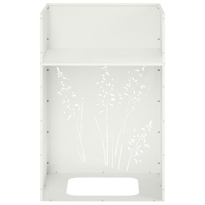 Plantenbak Wit 50 x 50 x 75 cm Koudgewalst staal