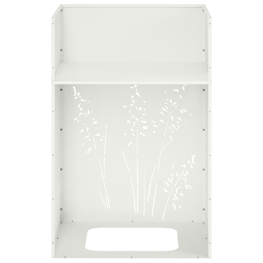 Plantenbak Wit 50 x 50 x 75 cm Koudgewalst staal