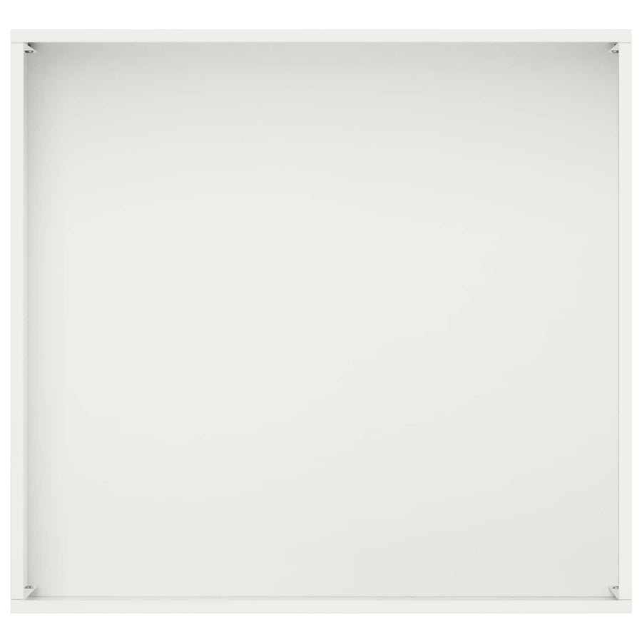 Plantenbak Wit 50 x 50 x 75 cm Koudgewalst staal
