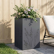 Plantenbak 50x50x75 cm antraciet koudgewalst staal
