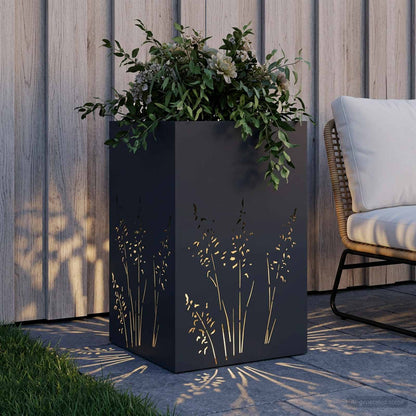Plantenbak Antraciet 50 x 50 x 75 cm Koudgewalst staal
