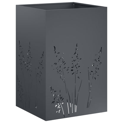 Plantenbak 2 st Antraciet 50 x 50 x 75 cm Koudgewalst staal