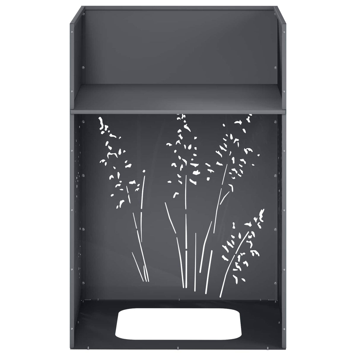 Plantenbak 2 st Antraciet 50 x 50 x 75 cm Koudgewalst staal