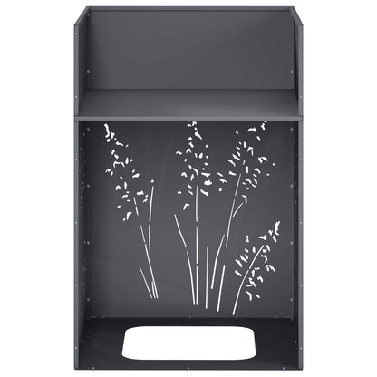 Plantenbak 2 st Antraciet 50 x 50 x 75 cm Koudgewalst staal