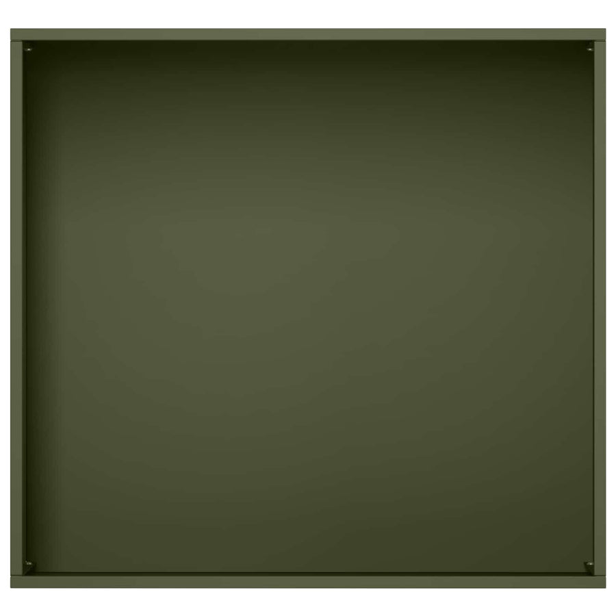 Plantenbak Olijfgroen 50 x 50 x 75 cm Koudgewalst staal