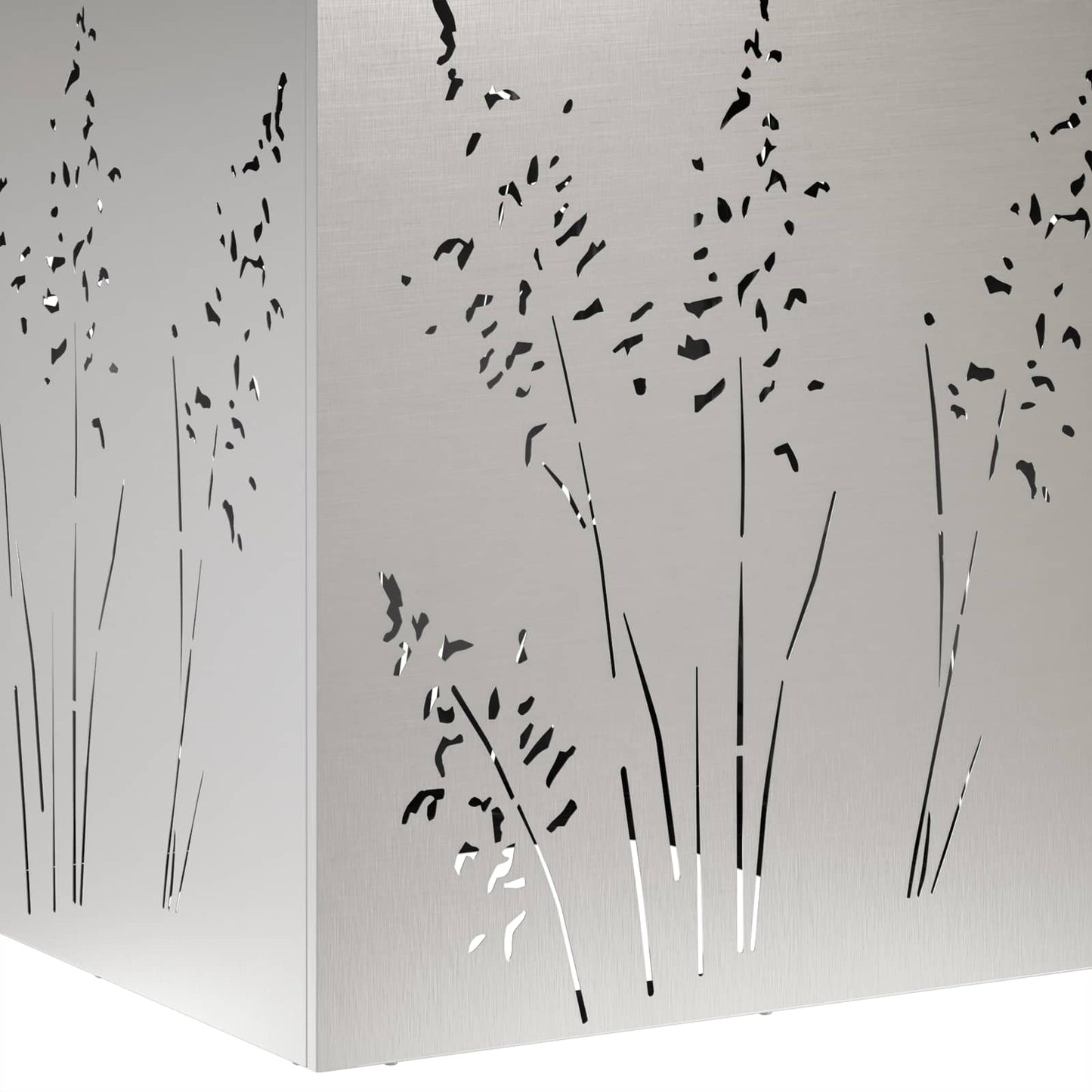 Plantenbak 2 st zilver 50 x 50 x 75 cm Roestvrij staal