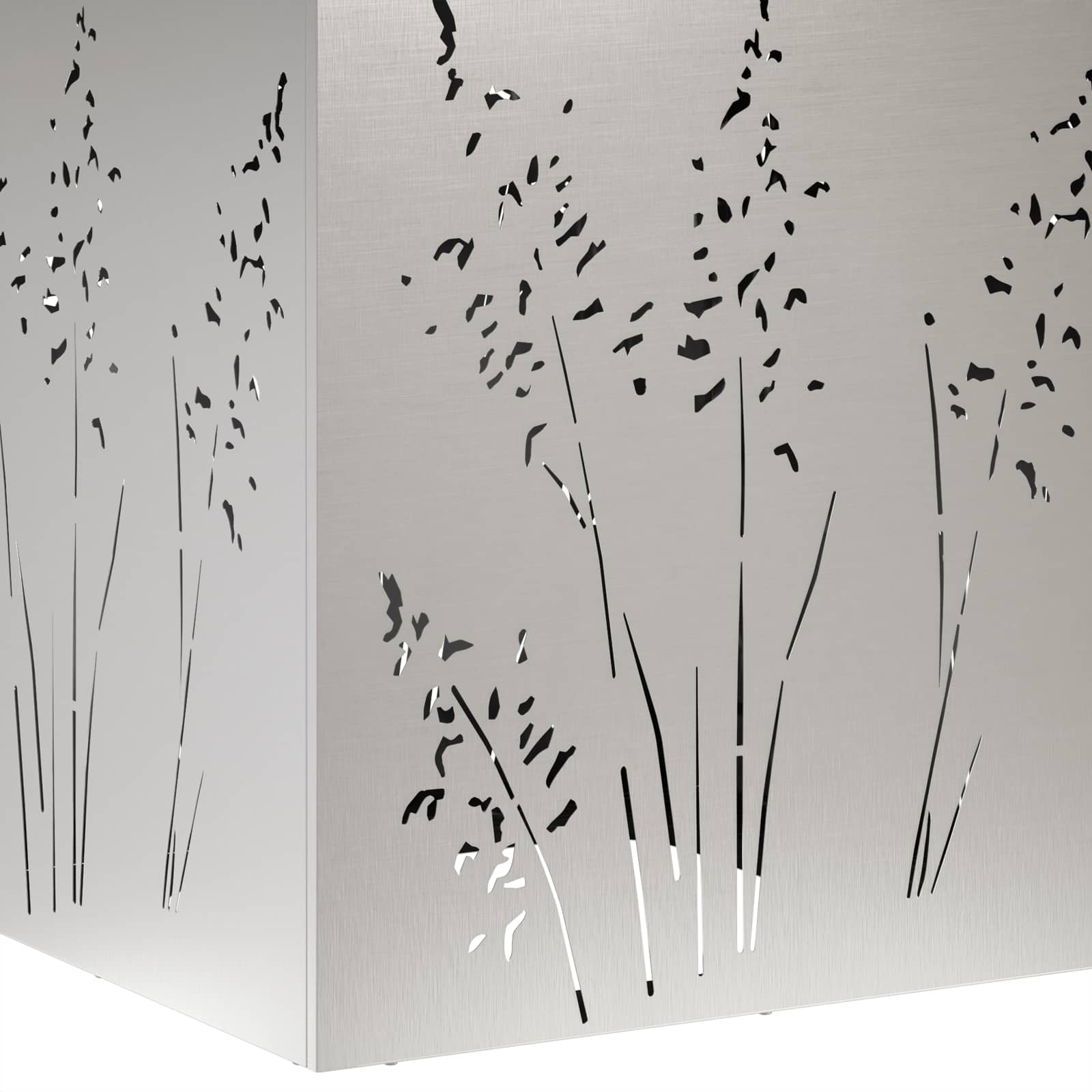 Plantenbak 2 st zilver 50 x 50 x 75 cm Roestvrij staal