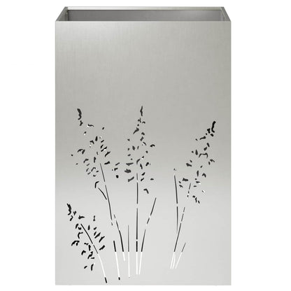 Plantenbak 2 st zilver 50 x 50 x 75 cm Roestvrij staal