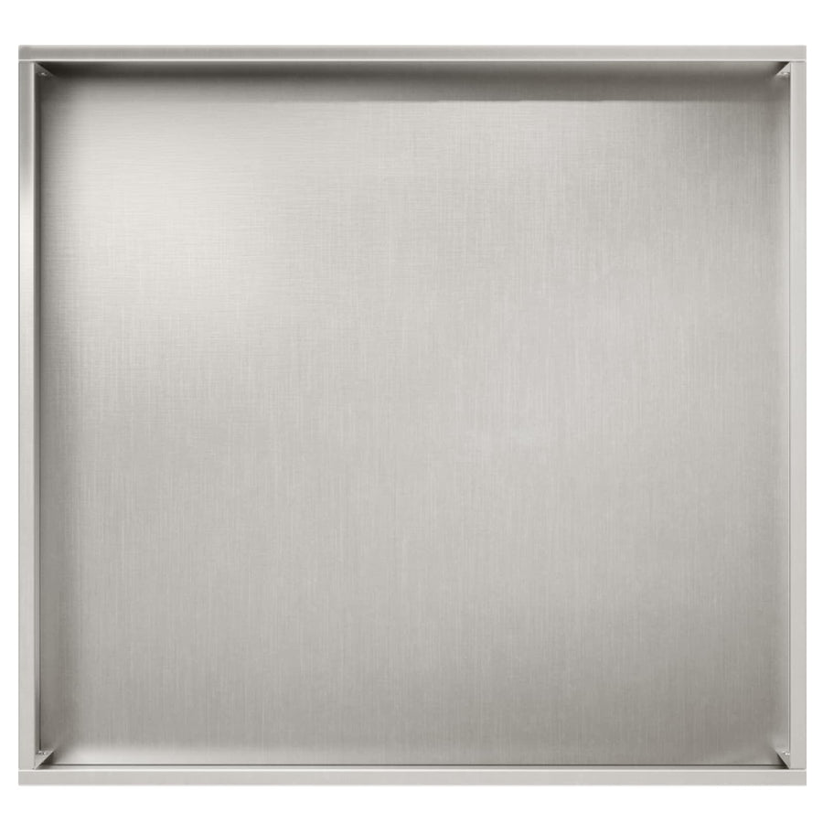 Plantenbak 2 st zilver 50 x 50 x 75 cm Roestvrij staal