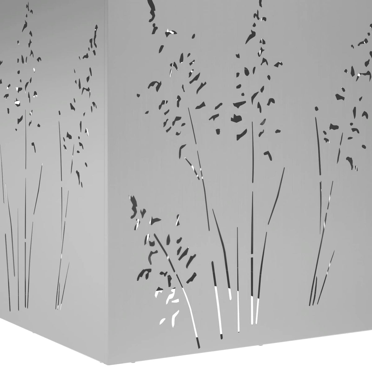 Plantenbak 2 st zilver 50 x 50 x 75 cm Gegalvaniseerd staal