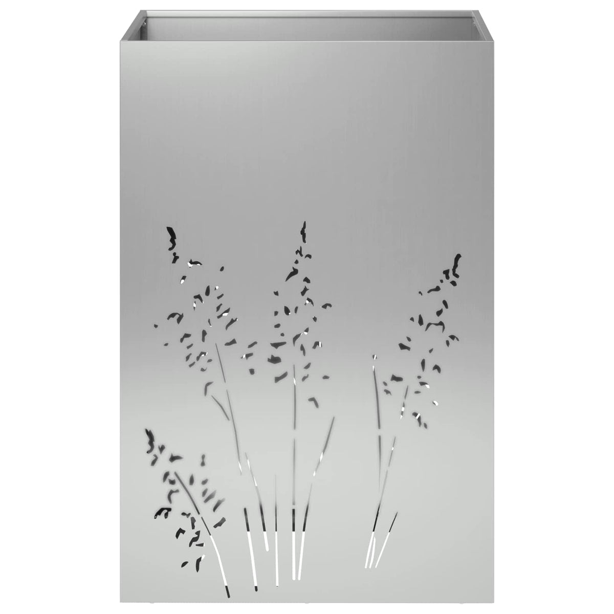 Plantenbak 2 st zilver 50 x 50 x 75 cm Gegalvaniseerd staal