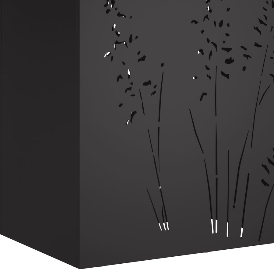 Plantenbak Zwart 50 x 30 x 75 cm Koudgewalst staal