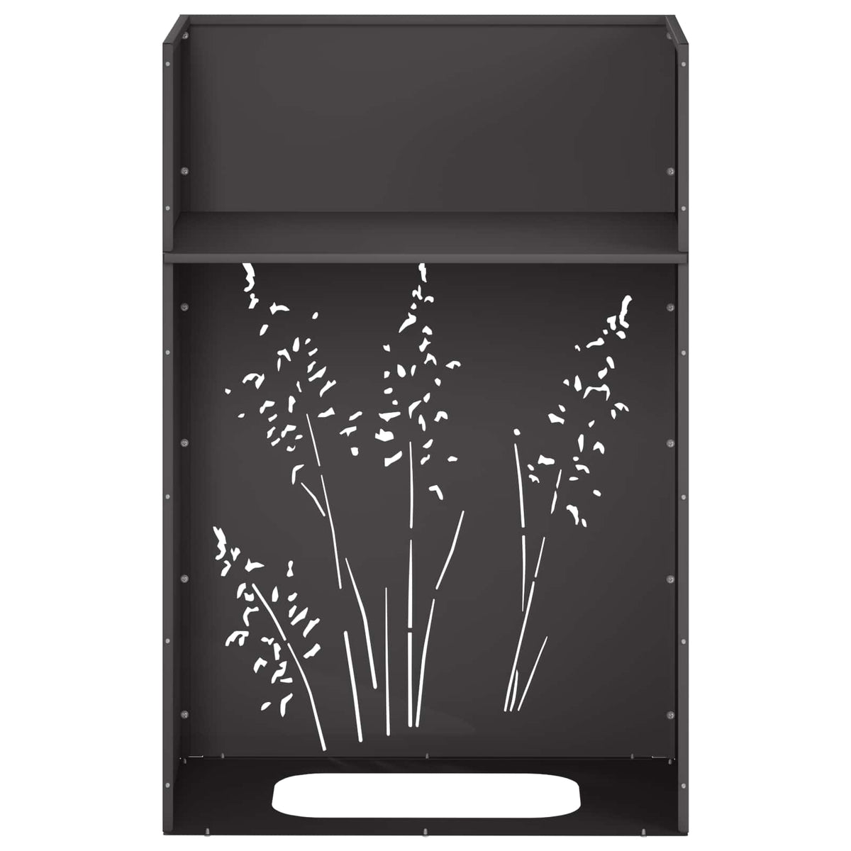Plantenbak 2 st Zwart 50 x 30 x 75 cm Koudgewalst staal