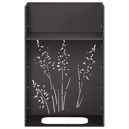Plantenbak 2 st Zwart 50 x 30 x 75 cm Koudgewalst staal