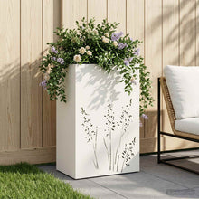 Plantenbak Wit 50 x 30 x 75 cm Koudgewalst staal