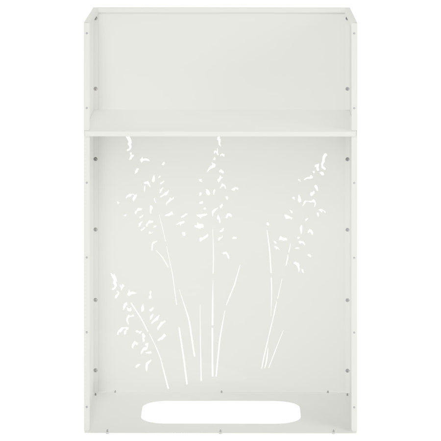 Plantenbak Wit 50 x 30 x 75 cm Koudgewalst staal