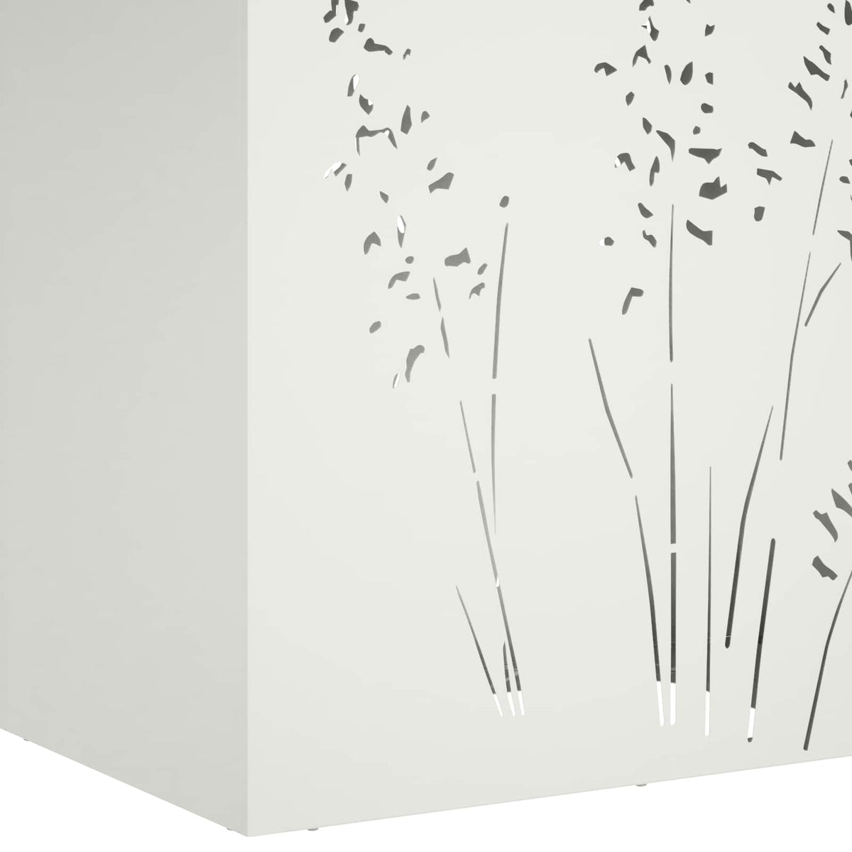 Plantenbak 2 st Wit 50 x 30 x 75 cm Koudgewalst staal