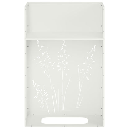 Plantenbak 2 st Wit 50 x 30 x 75 cm Koudgewalst staal