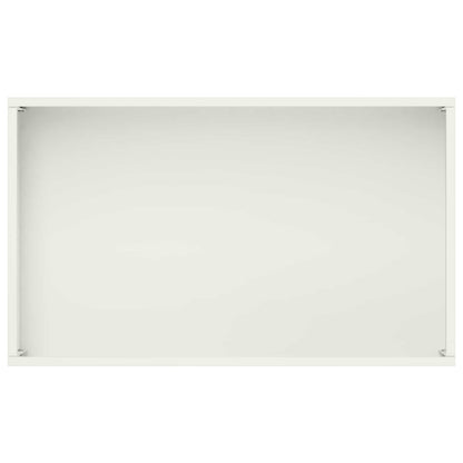 Plantenbak 2 st Wit 50 x 30 x 75 cm Koudgewalst staal