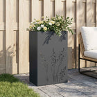 Plantenbak Antraciet 50 x 30 x 75 cm Koudgewalst staal