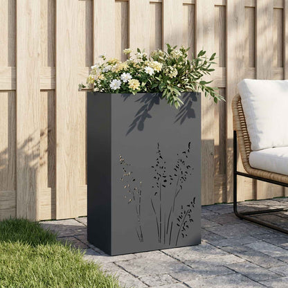 Plantenbak Antraciet 50 x 30 x 75 cm Koudgewalst staal