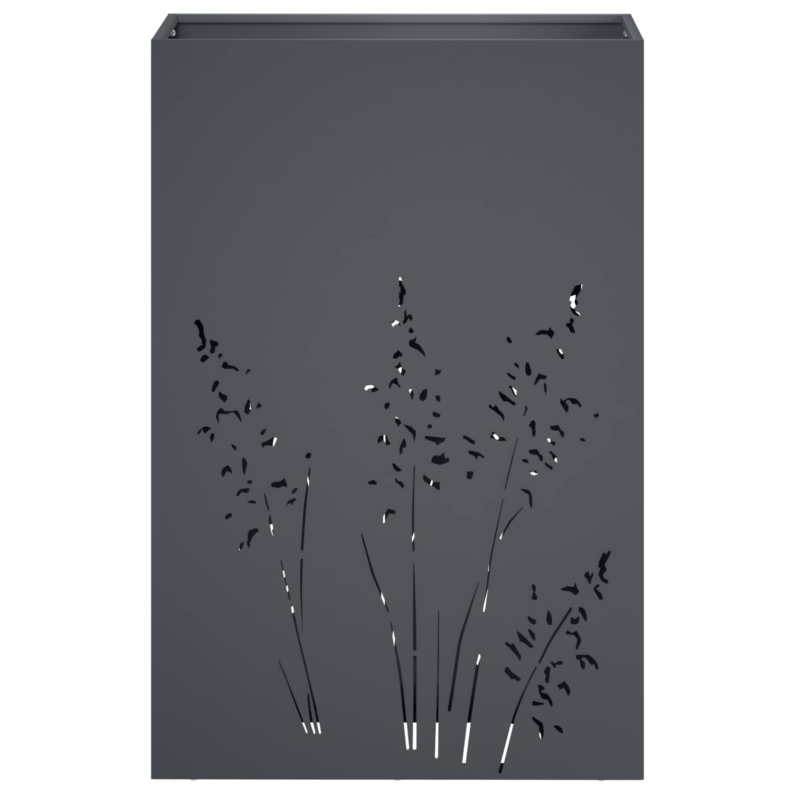 Plantenbak Antraciet 50 x 30 x 75 cm Koudgewalst staal