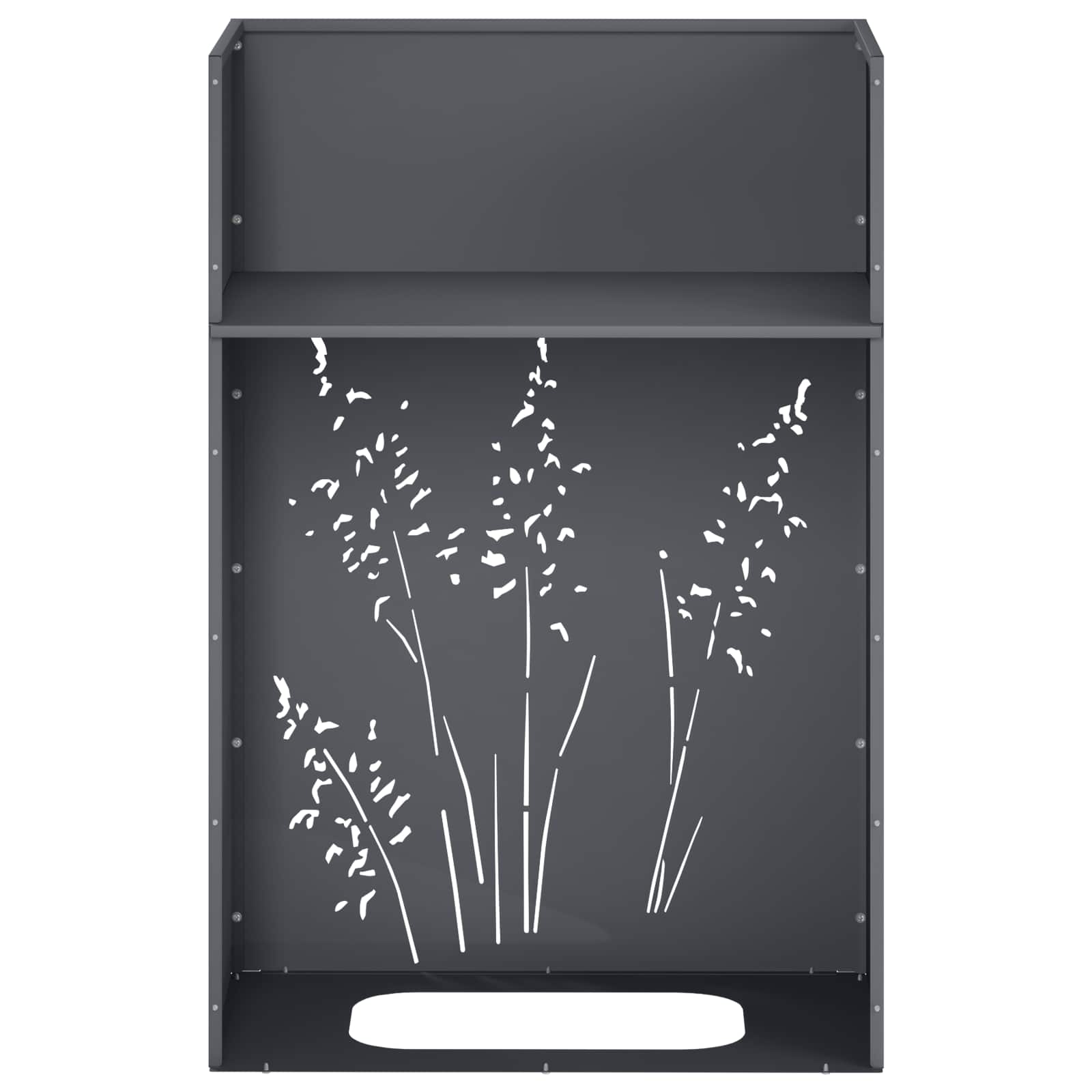 Plantenbak Antraciet 50 x 30 x 75 cm Koudgewalst staal