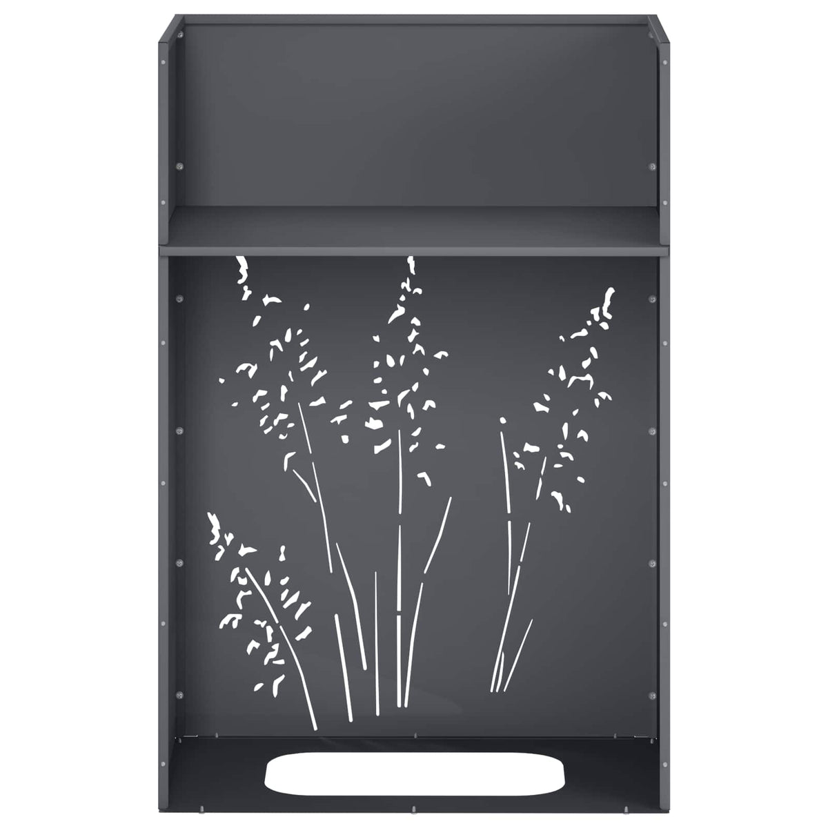 Plantenbak 2 st Antraciet 50 x 30 x 75 cm Koudgewalst staal