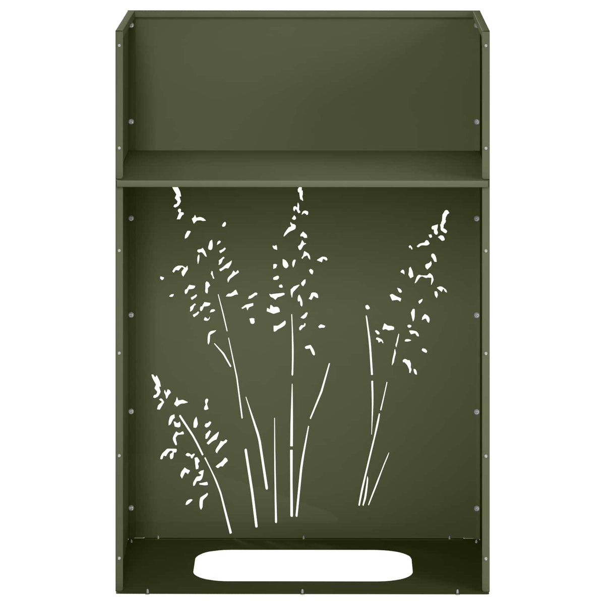 Plantenbak Olijfgroen 50 x 30 x 75 cm Koudgewalst staal