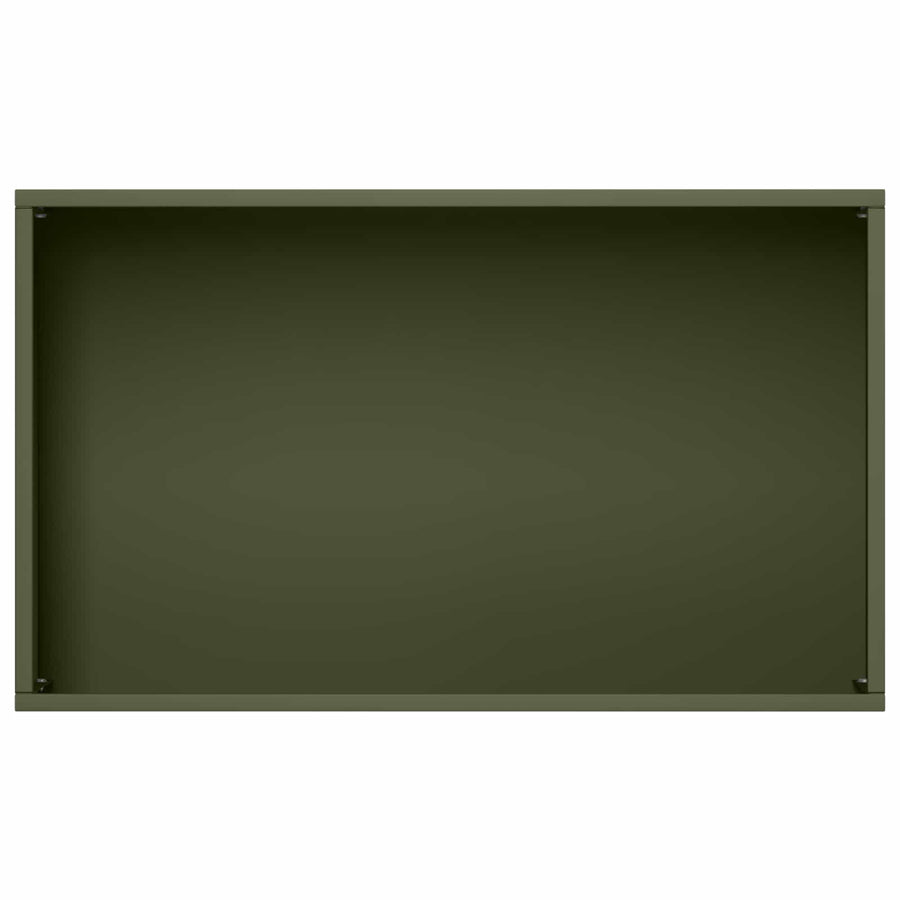 Plantenbak Olijfgroen 50 x 30 x 75 cm Koudgewalst staal