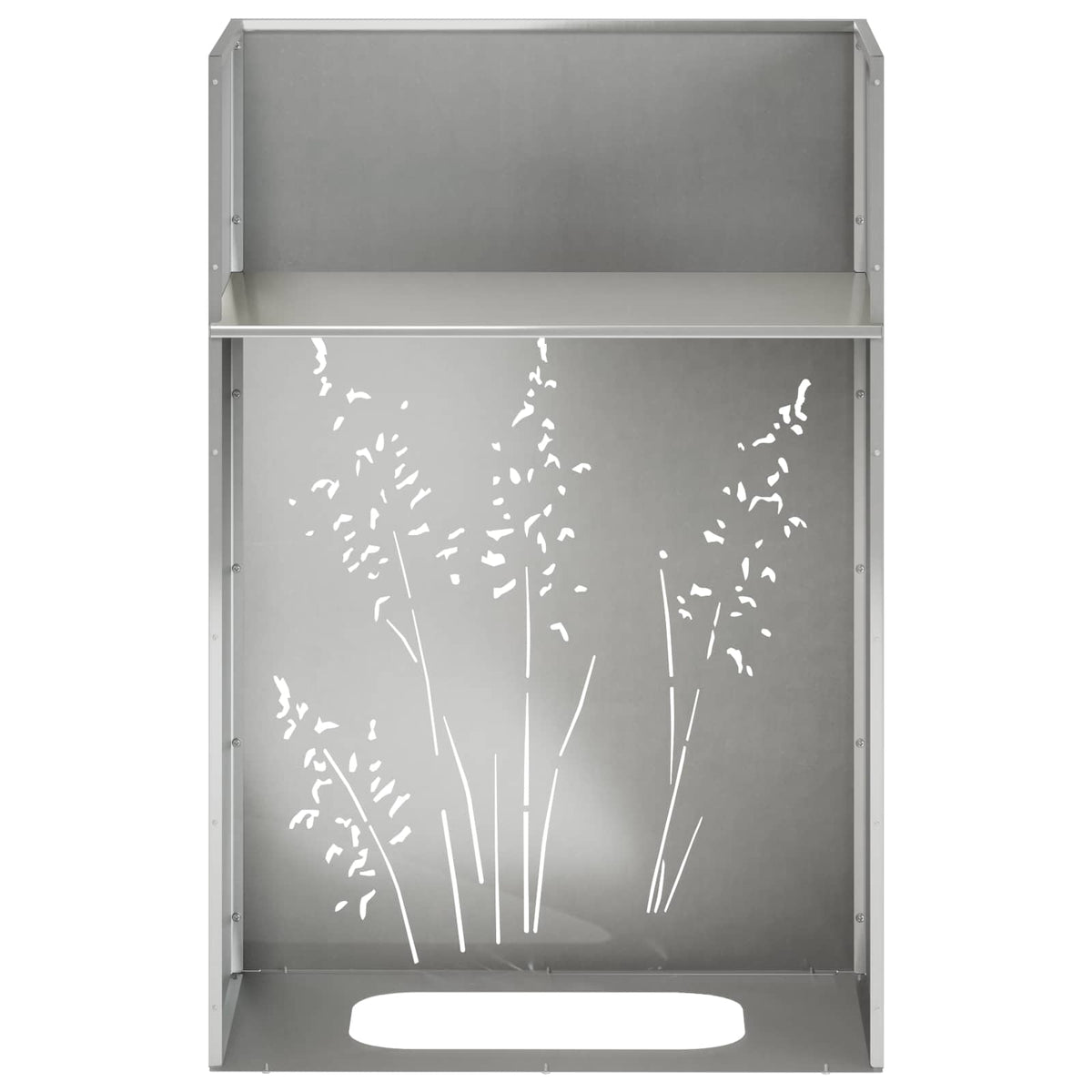 Plantenbak 2 st zilver 50 x 30 x 75 cm Roestvrij staal