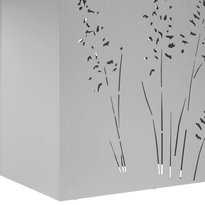 Plantenbak 2 st zilver 50 x 30 x 75 cm Gegalvaniseerd staal