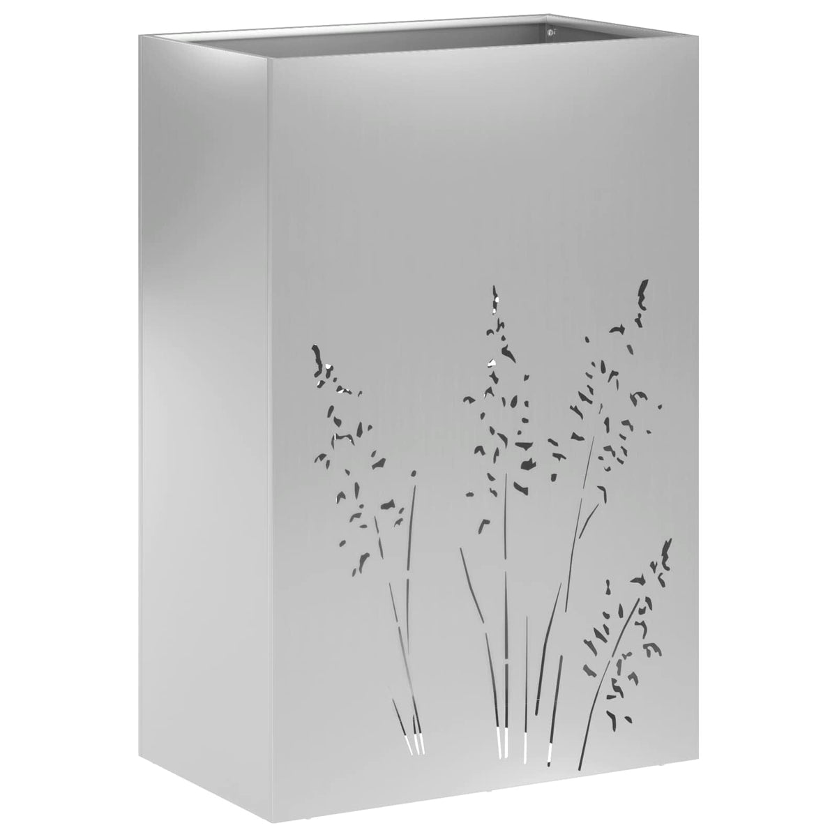 Plantenbak 2 st zilver 50 x 30 x 75 cm Gegalvaniseerd staal
