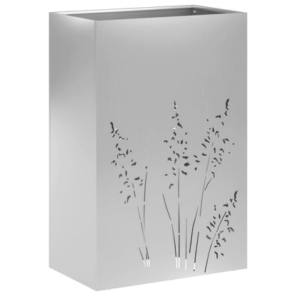 Plantenbak 2 st zilver 50 x 30 x 75 cm Gegalvaniseerd staal
